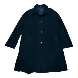 Bellissimo Coat Womens 44 Black Giorgio Topcoat Single Breasted Lined Classic